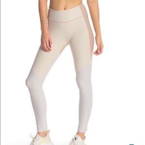 Outdoor Voices Beige Tri Tone Legging
